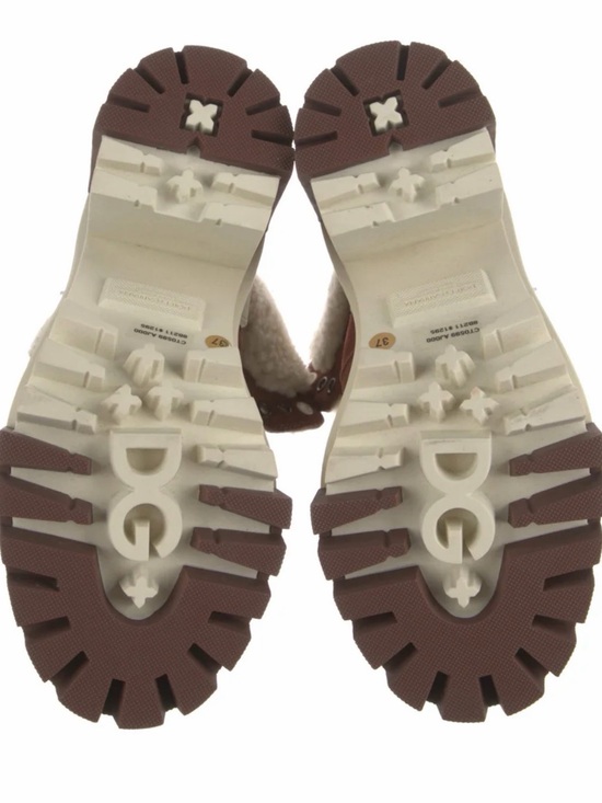 Dolce & Gabbana Shoes - Dolce & Gabbana Brown and White Lug Sole Clogs